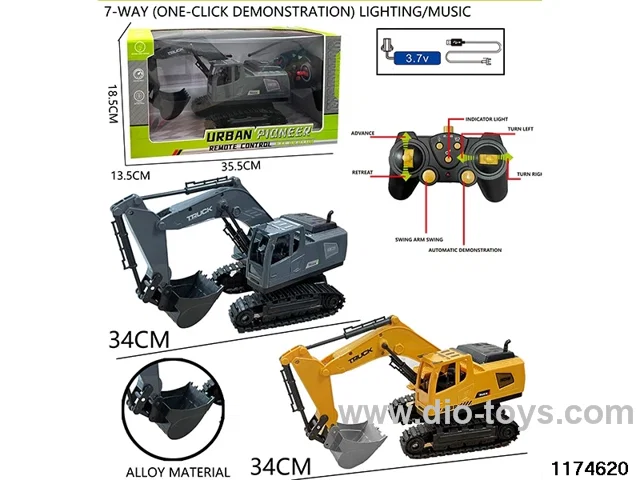 2.4G 6ch alloys excavators