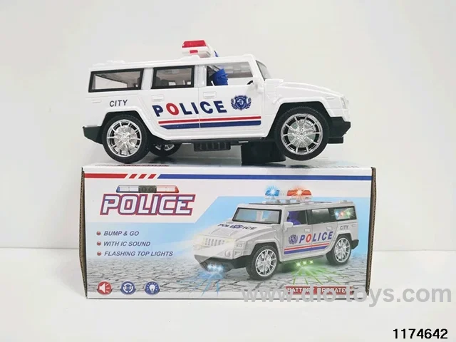 Electric flash police car