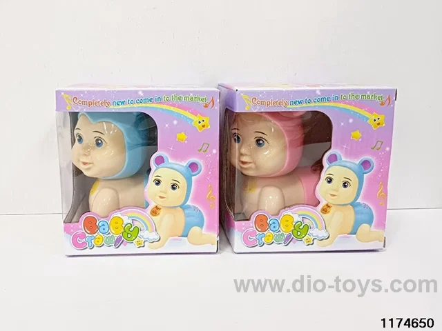 Electric crawling baby light music