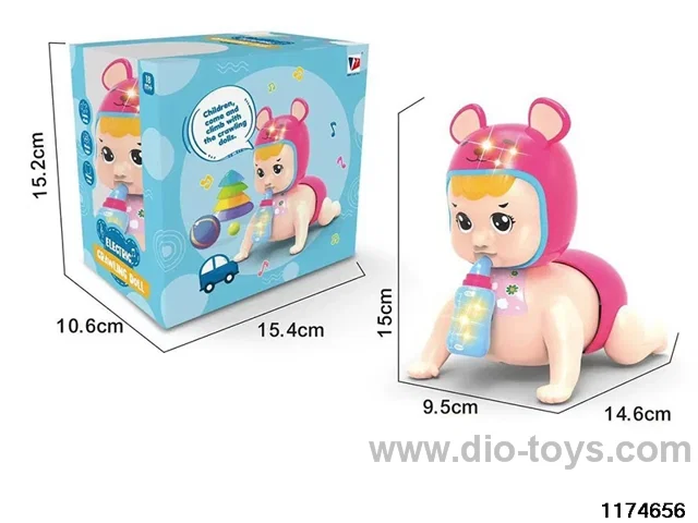 Electric crawling baby light music