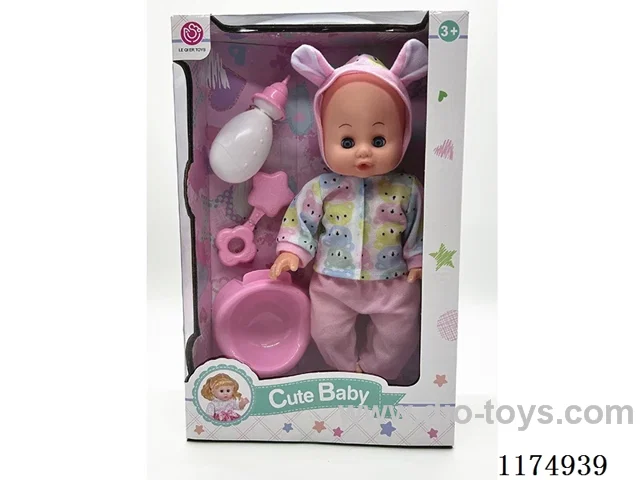 14 inch doll with 6 voices, accessories, included 3*AG13 batteries