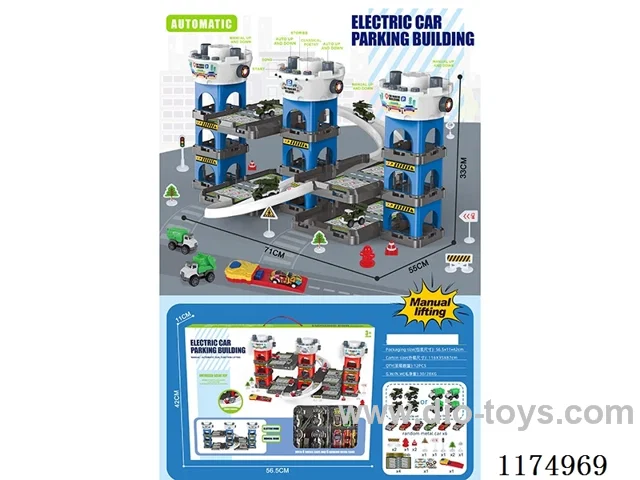 Electric Parking Lot Building Police City Mix