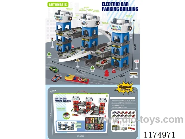 Electric Parking Lot Building Metal Car Mix
