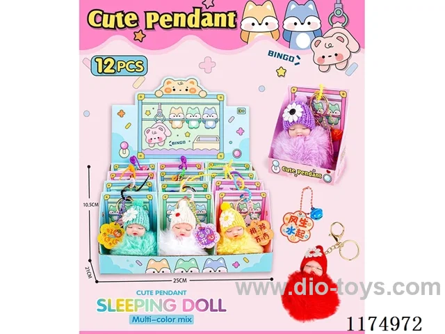 Sleeping Doll Small Pendant 12PCS