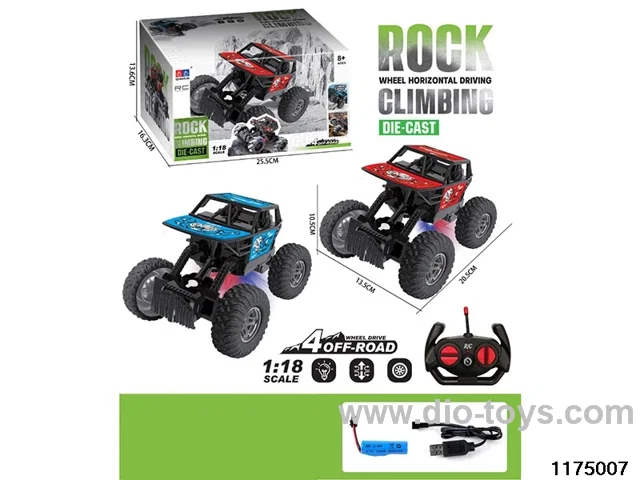 1:18 4ch Alloy Climbing Car included battery