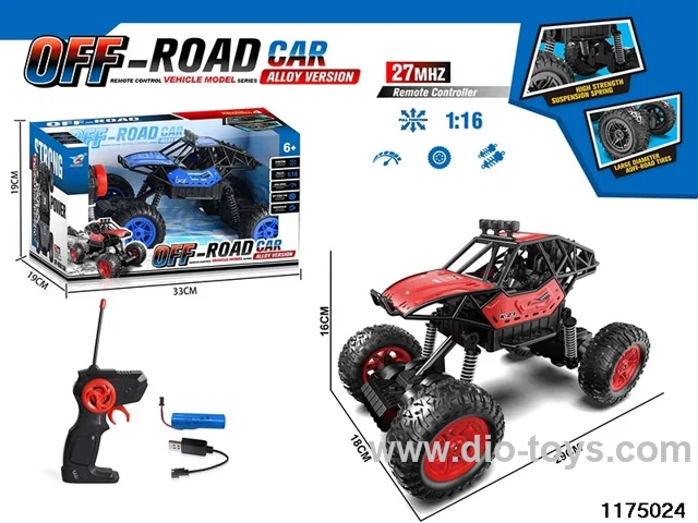 27MHZ 1:16 4ch Alloy RC Car included battery