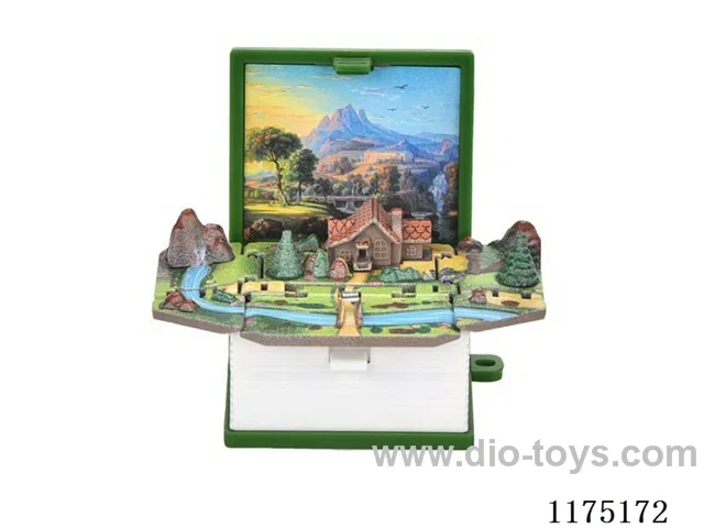 3D folding book keychain