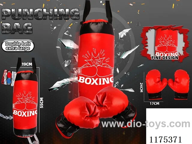 Boxing bag with two straps (XXL size) -boxing red