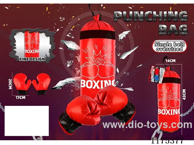 Boxing bag with one strap (size XL)-boxing red