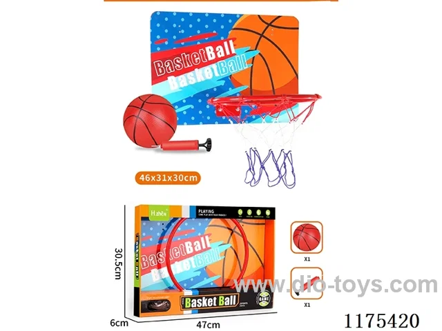 46*31*30cm Suspended iron frame wooden basketball board 【English Packing