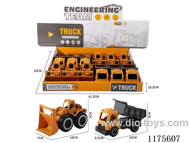 sliding engineering bulldozer dump truck 12PCS