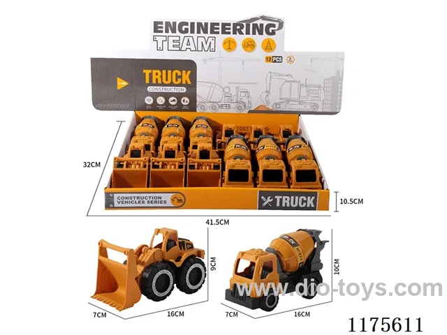 sliding engineering bulldozer mixer truck 12PCS
