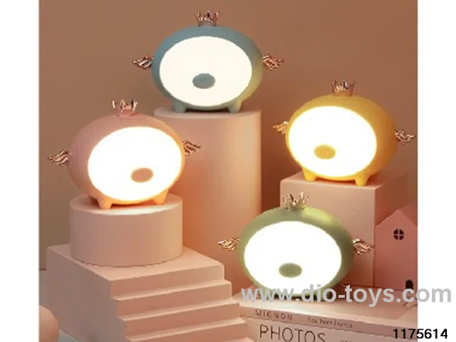 Night Light-Crown Pig