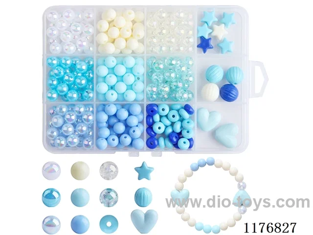 DIY Jewelry Set(8 cm Pearl + Beads + thread (12 grids))