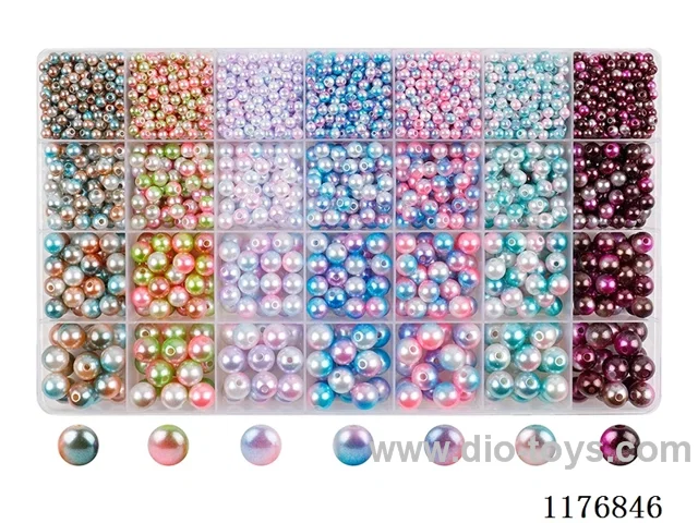 DIY Jewelry Set(4/6/8/10 mm Pearl + Thread (28 grids))