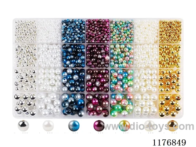 DIY Jewelry Set(4/6/8/10 mm Pearl + Thread (28 grids))