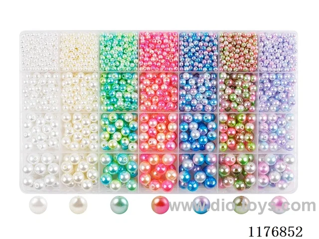 DIY Jewelry Set(4/6/8/10 mm Pearl + Thread (28 grids))