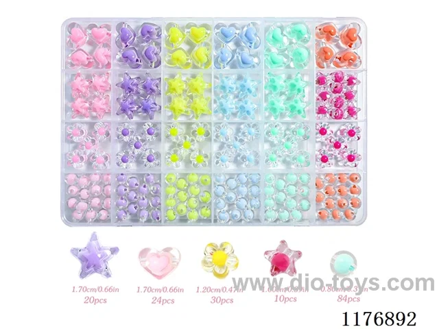 DIY Jewelry Set(Bead in bead + scissors thread (24 cells))