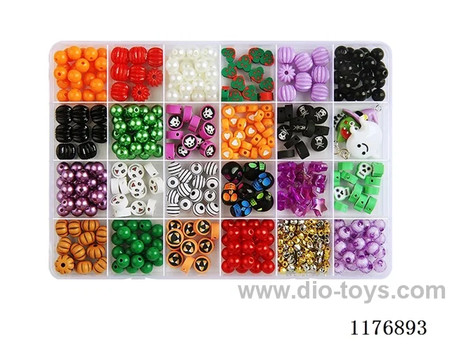 DIY Jewelry Set(8cm pearl + beads + polymer clay + Pendant + bead + thread (24 grids))