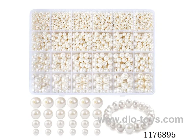 DIY Jewelry Set(4/6/8/10 mm Pearl + Thread (24 grids))
