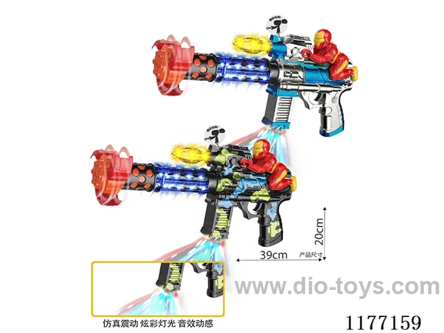 B/O gun/light/sound/action（2 colors mixed）