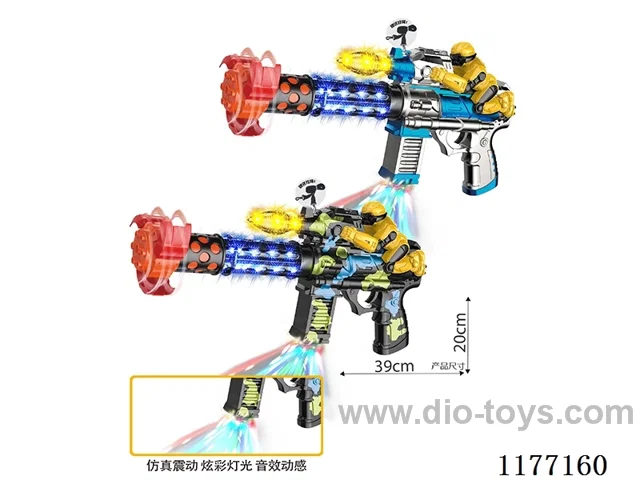 B/O gun/light/sound/action（2 colors mixed）