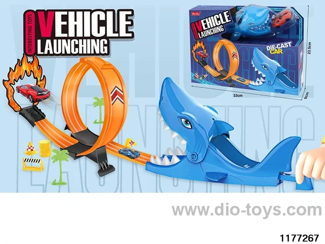 Catapult Shark Track Car Set