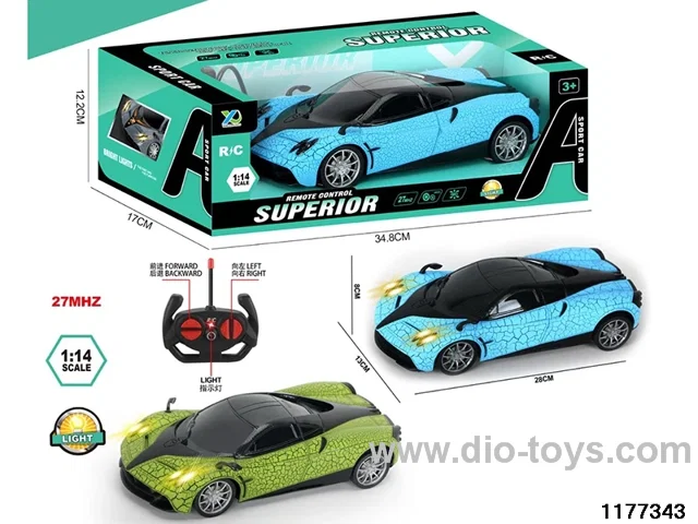1:14 4ch RC car With headlights