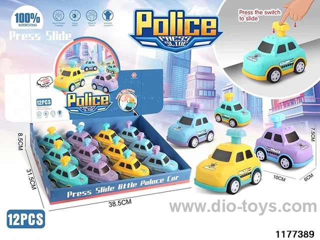 Press Small Police Car 12PCS