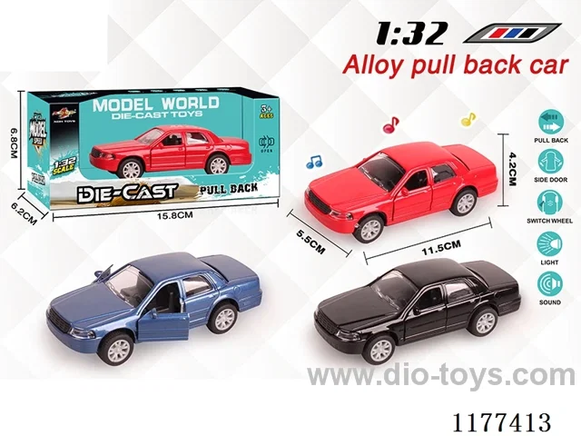 1：32 pull back alloy car W L/M