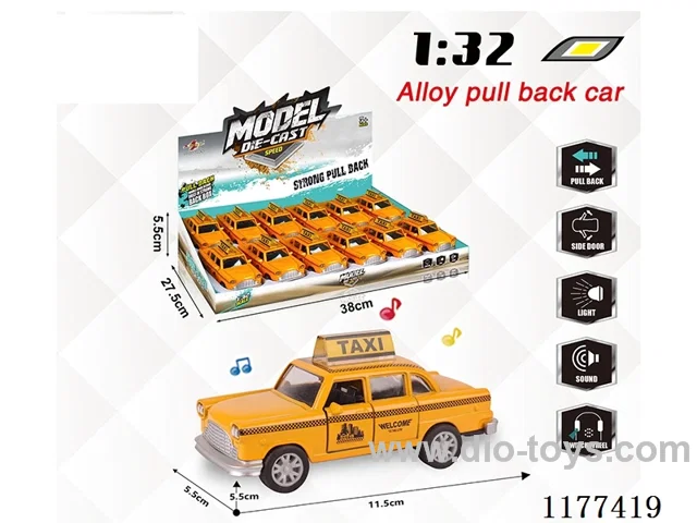 1：32 pull back alloy car W L/M
