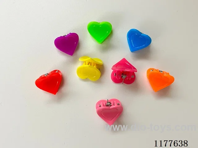Solid color small peach heart hairpin 2000 PCS/medium pack