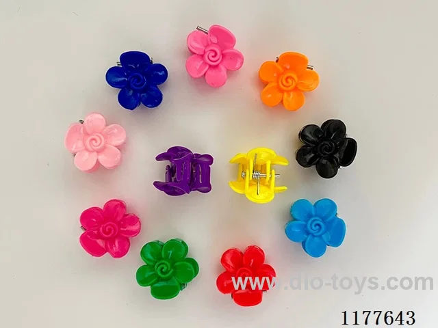 Solid color flower hairpin 1000 PCS/medium pack