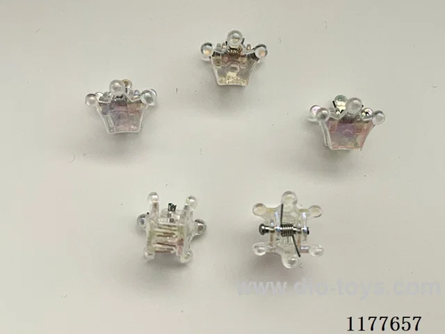 Transparent crown hair clip 2000 PCS/medium pack