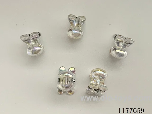 Transparent rabbit ear hair clip 2000 PCS/medium pack