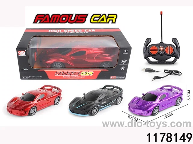 4CH remote control car include USB charger and battery