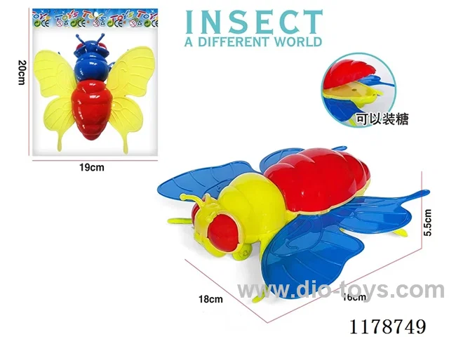 Pull Back Insect Toys - Candy Cane