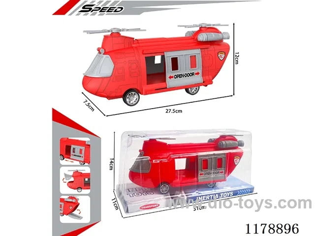 Stowage firefighting inertial transport aircraft