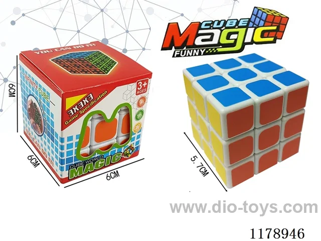 5.7 Magic Square without hole with spring in six colors (white background)