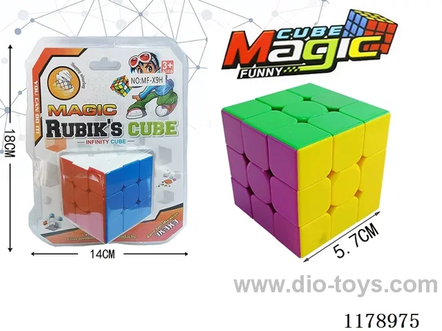 5.7 Perforated with spring six solid color Rubik's Cubes