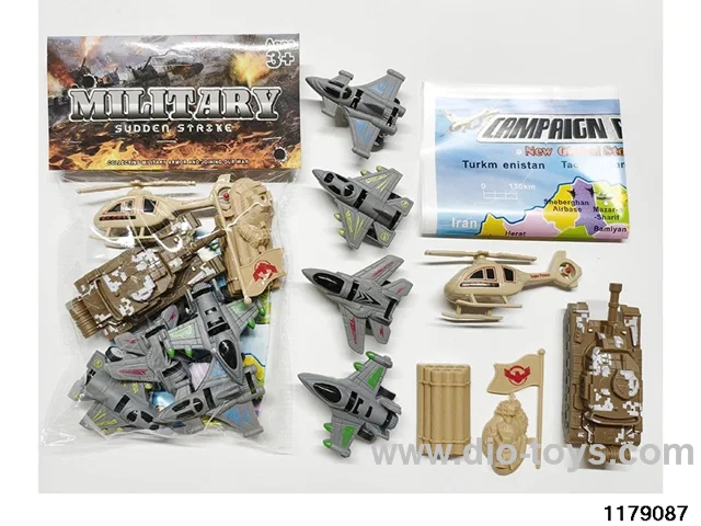 pull back Warplanes military set