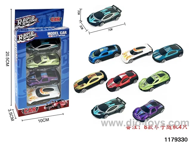 Alloy Skidding Car 4pcs