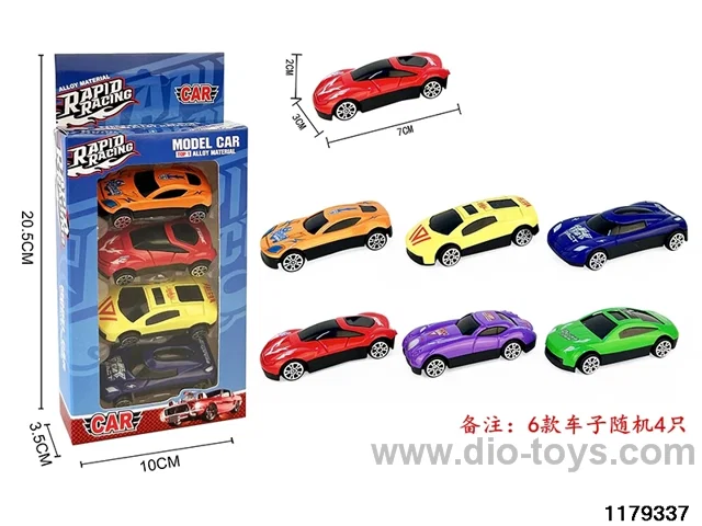 Alloy Skidding Car 4pcs