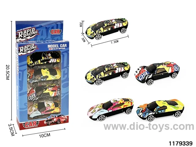 Alloy Skidding Car 4pcs