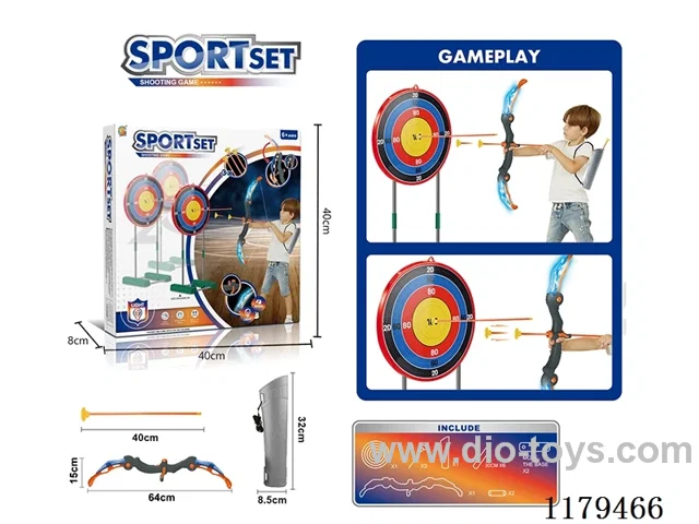 Sound & Light Bow & Arrow Moving Large Target Stand Set