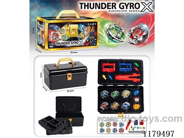 Gyro*6+Pull Ruler Launcher*2+Handlebar