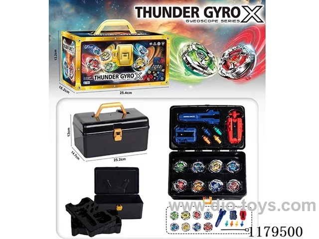 Gyro*6+Ruler Launcher*1+Cord Launcher*1+Handle