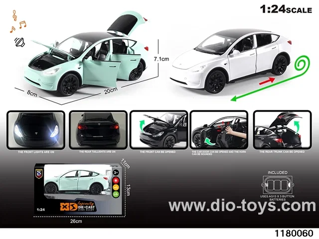 1:24 Alloy pull back car with lighted sound effects