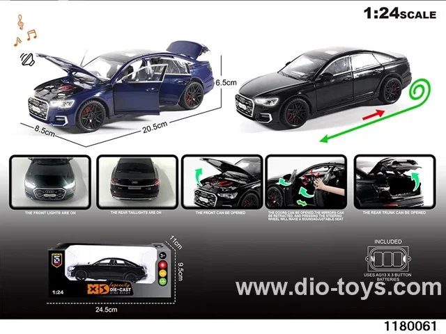 1:24 Alloy pull back car with lighted sound effects