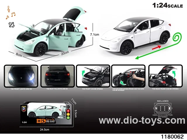 1:24 Alloy pull back car with lighted sound effects